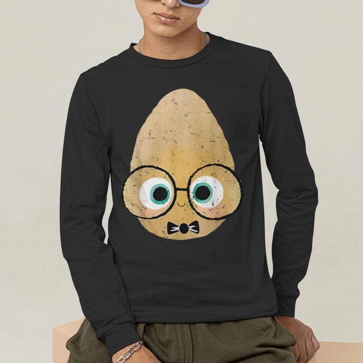 The Smart Seed Good Egg Teacher Halloween Costume Food Group Men's Long Sleeve T-Shirt, funny gift
