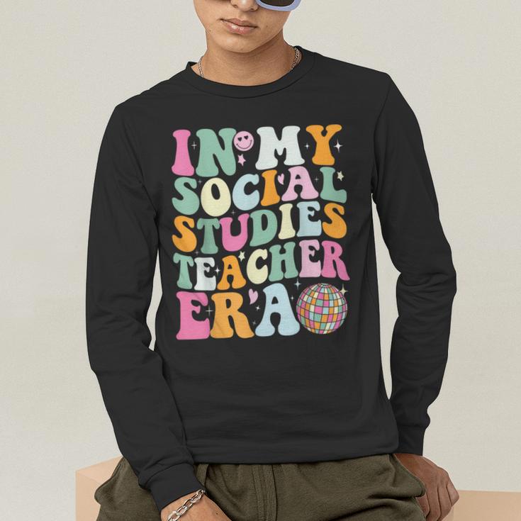 In My Social Studies Teacher Era Cute Social Studies Teacher Men's Long Sleeve T-Shirt, funny gift In My Social Studies Teacher Era Cute Social Studies Teacher Men's Long Sleeve T-Shirt, funny gift