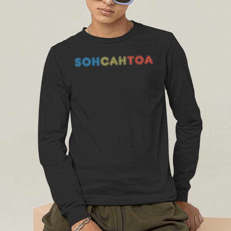 SOHCAHTOA Math For Teacher Student SOH CAH TOA Trig Men's Long Sleeve T-Shirt, funny gift SOHCAHTOA Math For Teacher Student SOH CAH TOA Trig Men's Long Sleeve T-Shirt, funny gift