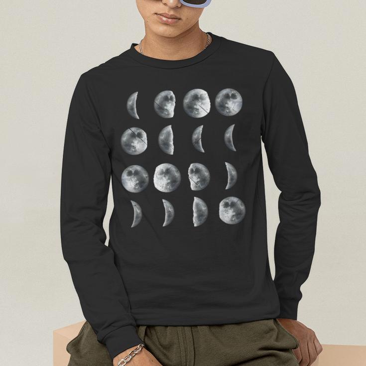 Space Science Student Teacher Leonard Moon Phases Men Women Kids Men's Long Sleeve T-Shirt, funny gift