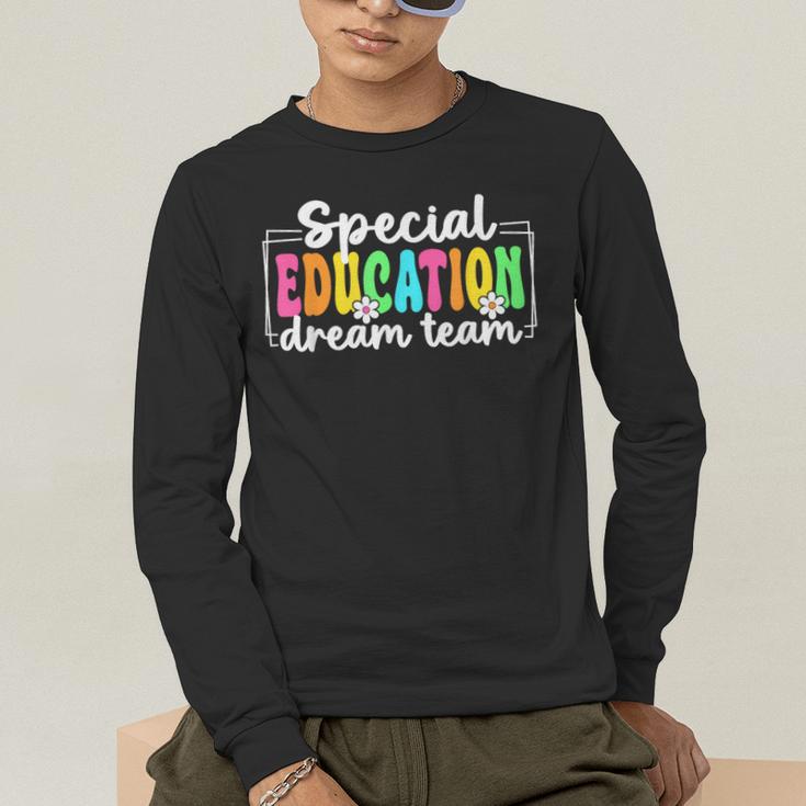 Special Education Dream Team Back To School SPED Teacher Men's Long Sleeve T-Shirt, funny gift