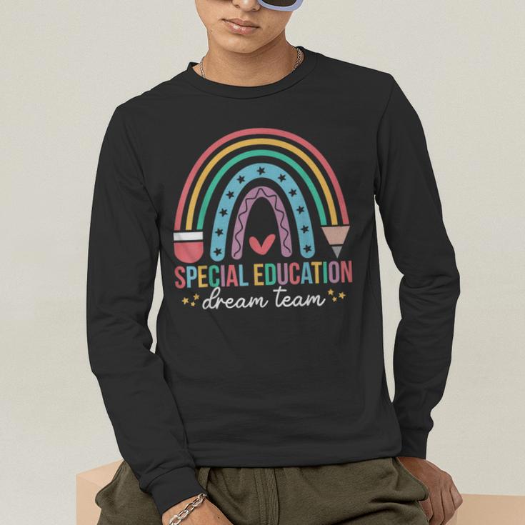 Special Education Dream Team Rainbow SPED Teacher Autism Men's Long Sleeve T-Shirt, funny gift Special Education Dream Team Rainbow SPED Teacher Autism Men's Long Sleeve T-Shirt, funny gift