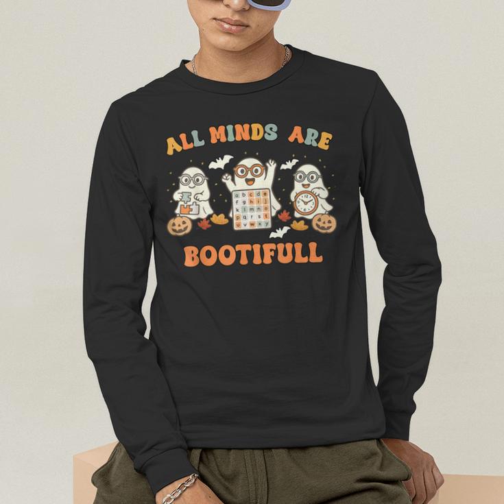 Special Education All Minds SPED Teacher Ghost Halloween Men's Long Sleeve T-Shirt, funny gift Special Education All Minds SPED Teacher Ghost Halloween Men's Long Sleeve T-Shirt, funny gift