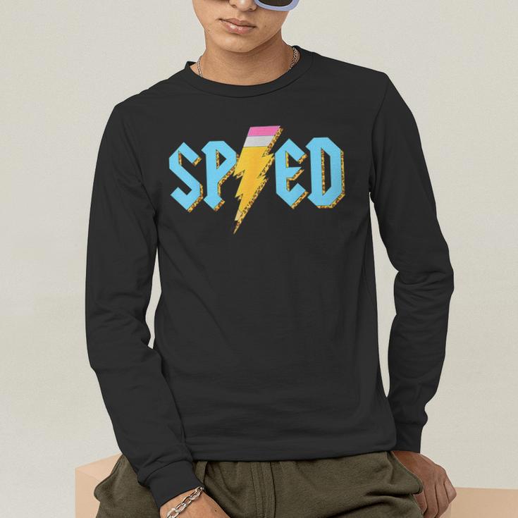 Special Education SPED Rocks Teacher Back To School Rock Men's Long Sleeve T-Shirt, funny gift Special Education SPED Rocks Teacher Back To School Rock Men's Long Sleeve T-Shirt, funny gift