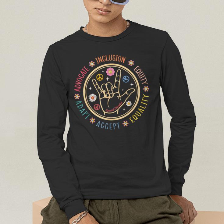 Special Education SPED Teacher IEP Advocate Inclusion Autism Men's Long Sleeve T-Shirt, funny gift