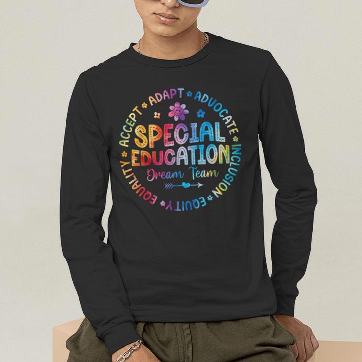 Special Education Squad Dream Team SPED Teacher Back School Men's Long Sleeve T-Shirt, funny gift