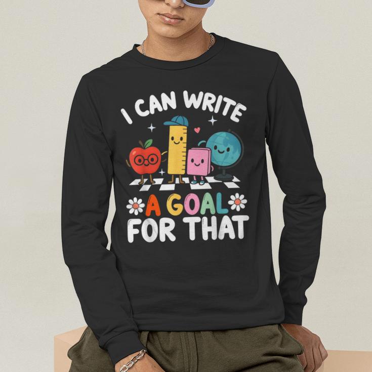 Special Education i Can Write a Goal For That Sped Teacher Men's Long Sleeve T-Shirt, funny gift Special Education i Can Write a Goal For That Sped Teacher Men's Long Sleeve T-Shirt, funny gift