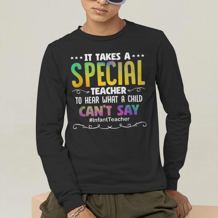 Special Teacher Daycare School Childcare Infant Teacher Men's Long Sleeve T-Shirt, funny gift