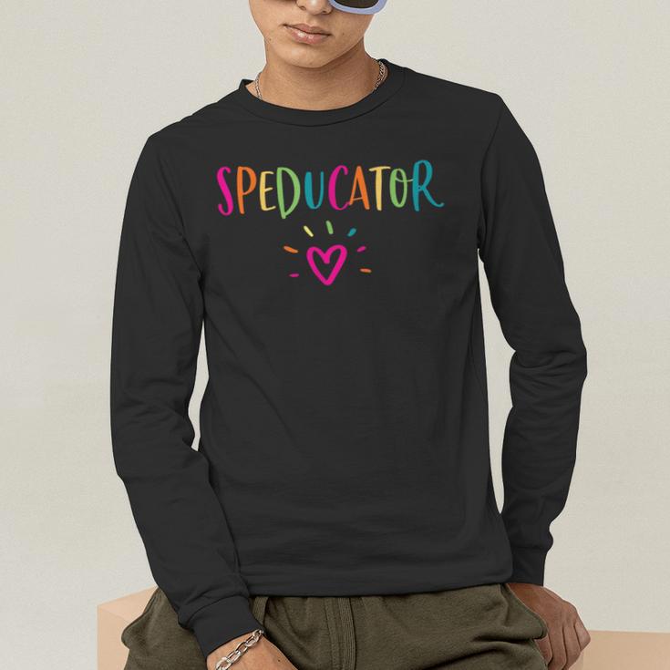 Speducator Shirt Special Education Teacher Sped Ed Men's Long Sleeve T-Shirt, funny gift