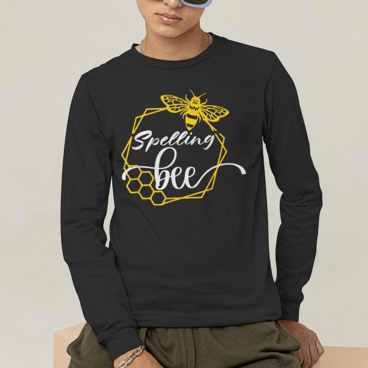 Spelling Bee Halloween Costume For Teachers Men's Long Sleeve T-Shirt, funny gift