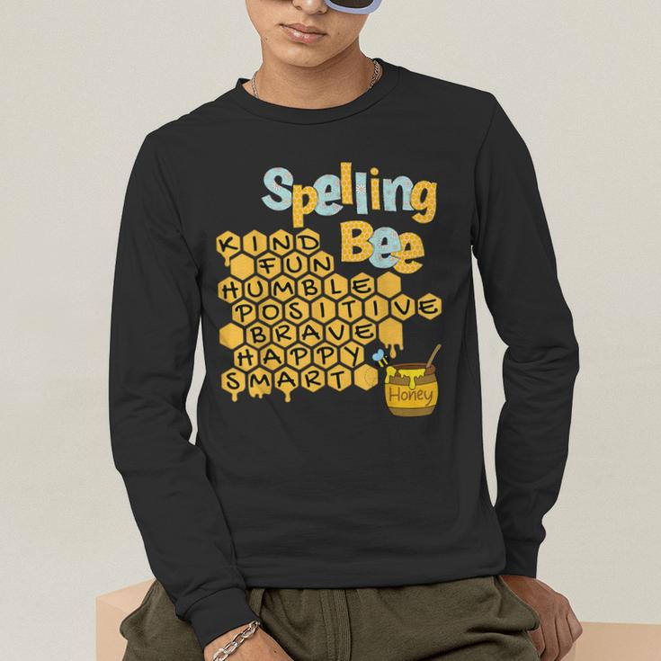 Spelling Bee Kind Positive Kindness Women Teacher Men's Long Sleeve T-Shirt, funny gift Spelling Bee Kind Positive Kindness Women Teacher Men's Long Sleeve T-Shirt, funny gift