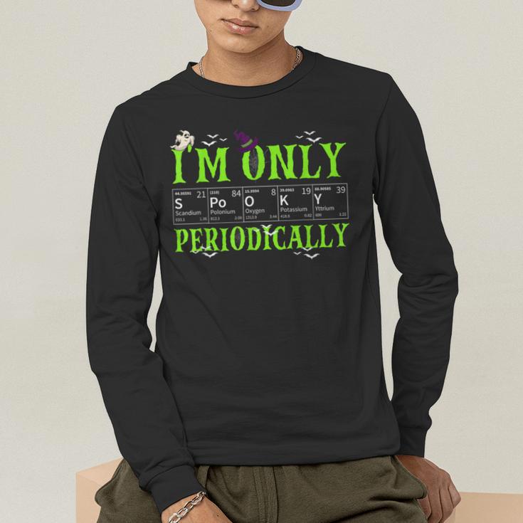 Only Spooky Periodically Halloween Chemistry Teacher Men Women Men's Long Sleeve T-Shirt, funny gift Only Spooky Periodically Halloween Chemistry Teacher Men Women Men's Long Sleeve T-Shirt, funny gift