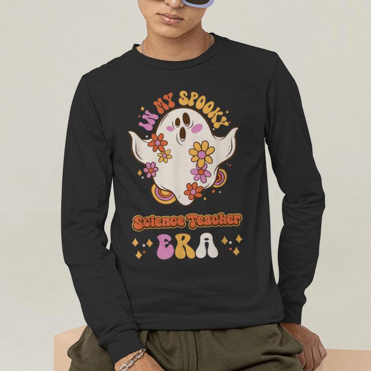In My Spooky Science Teacher Era Occupational Haunts Men's Long Sleeve T-Shirt, funny gift