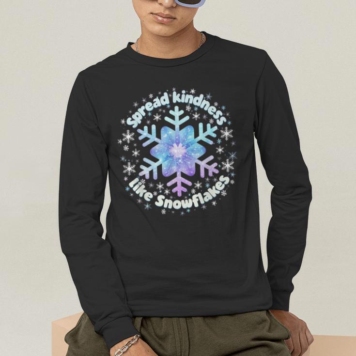 Spread Kindness Like Snowflakes Christmas Teacher Unity Day Men's Long Sleeve T-Shirt, funny gift Spread Kindness Like Snowflakes Christmas Teacher Unity Day Men's Long Sleeve T-Shirt, funny gift