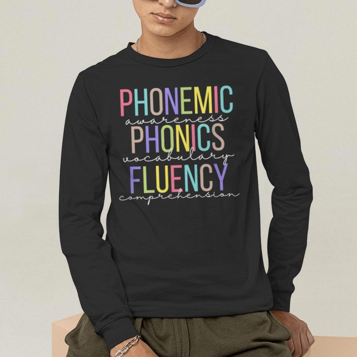 Spring Easter Reading Teacher Science Of Reading Men's Long Sleeve T-Shirt, funny gift Spring Easter Reading Teacher Science Of Reading Men's Long Sleeve T-Shirt, funny gift