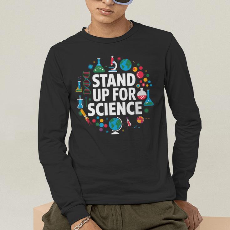 Stand Up For Science STEM Advocacy Pro Scientific Teacher Men's Long Sleeve T-Shirt, funny gift Stand Up For Science STEM Advocacy Pro Scientific Teacher Men's Long Sleeve T-Shirt, funny gift