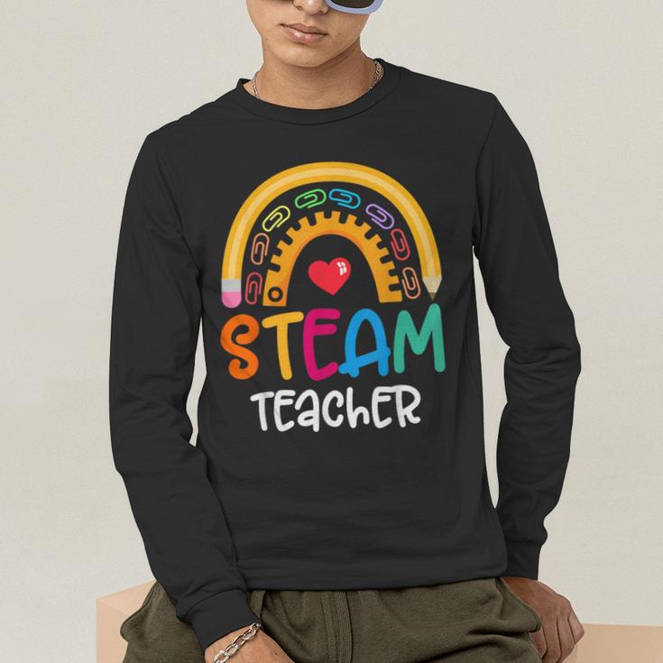 STEAM Teacher Squad Team Crew Back To School STEM Special Men's Long Sleeve T-Shirt, funny gift STEAM Teacher Squad Team Crew Back To School STEM Special Men's Long Sleeve T-Shirt, funny gift