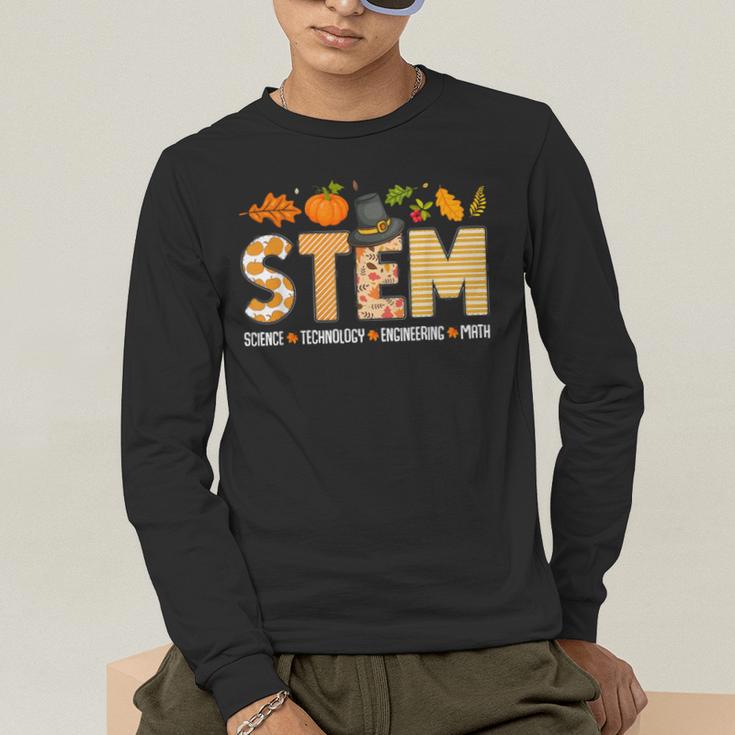 STEM Teacher Thanksgiving Grateful Educator Science Class Men's Long Sleeve T-Shirt, funny gift STEM Teacher Thanksgiving Grateful Educator Science Class Men's Long Sleeve T-Shirt, funny gift