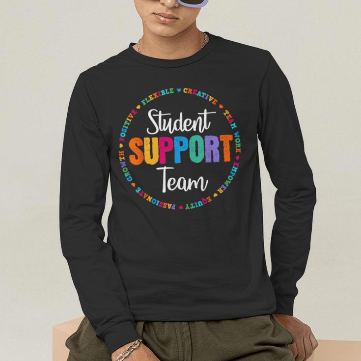 Student Support Team Counselor Social Worker Teacher Crew Men's Long Sleeve T-Shirt, funny gift