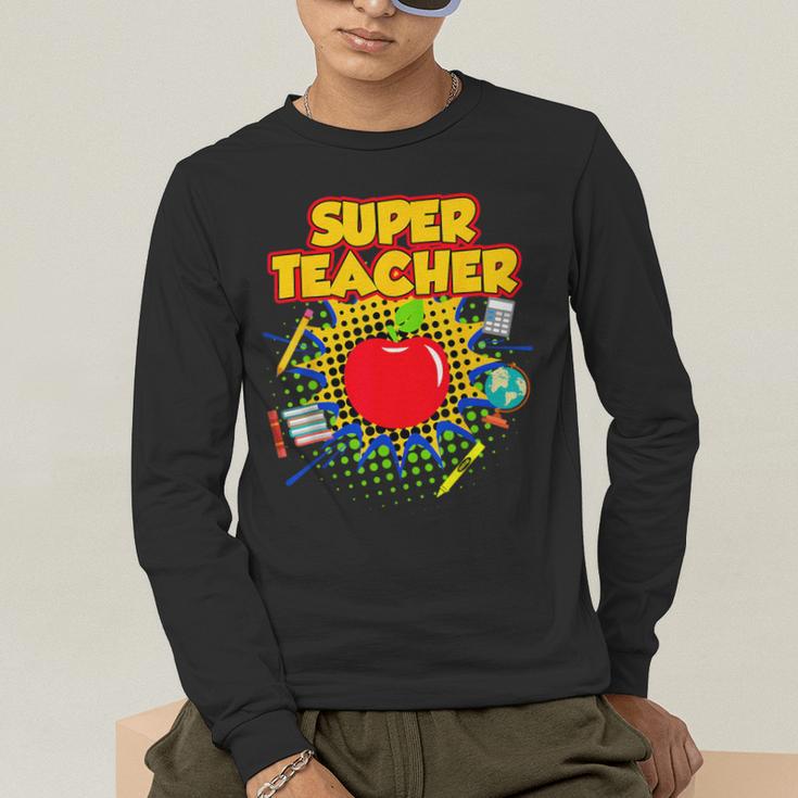 Superhero Teacher Appreciation Teaching Tee Men's Long Sleeve T-Shirt, funny gift Superhero Teacher Appreciation Teaching Tee Men's Long Sleeve T-Shirt, funny gift