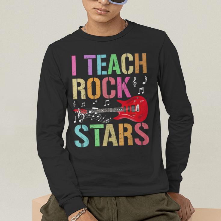 I Teach Rockstars Band Vibes Teacher Rocks My Music Teaching Men's Long Sleeve T-Shirt, funny gift I Teach Rockstars Band Vibes Teacher Rocks My Music Teaching Men's Long Sleeve T-Shirt, funny gift