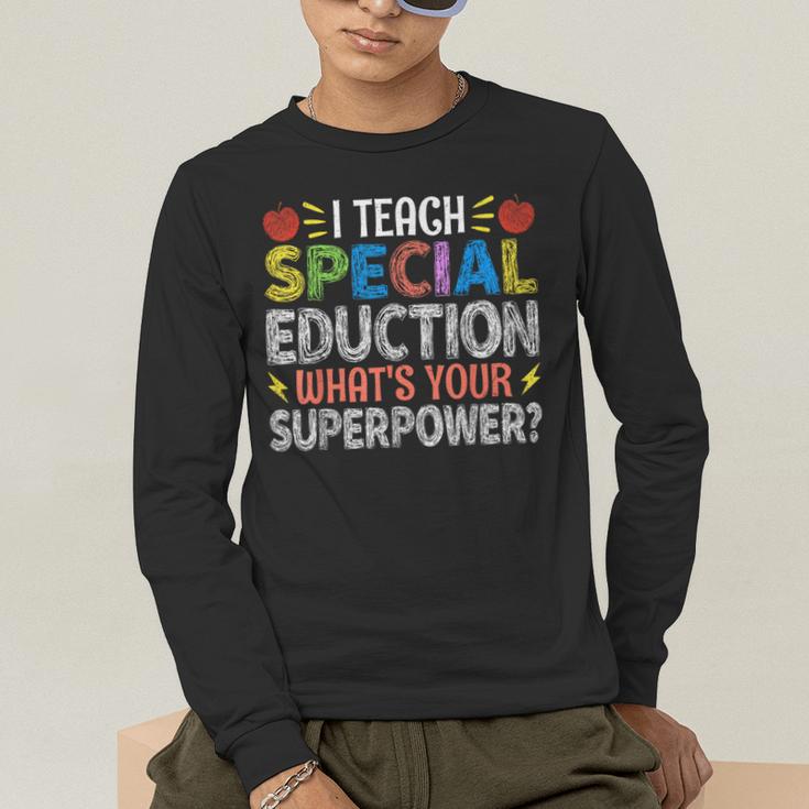 I Teach Special Education SPED Special Education Teacher For Men Women Men's Long Sleeve T-Shirt, funny gift I Teach Special Education SPED Special Education Teacher For Men Women Men's Long Sleeve T-Shirt, funny gift