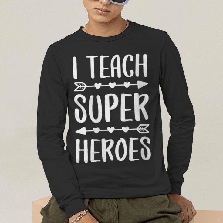I Teach Superheroes Shirt Men Women School Teacher Men's Long Sleeve T-Shirt, funny gift I Teach Superheroes Shirt Men Women School Teacher Men's Long Sleeve T-Shirt, funny gift