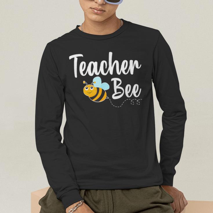 Teacher Bee Bumblebee Back To School Men's Long Sleeve T-Shirt, funny gift Teacher Bee Bumblebee Back To School Men's Long Sleeve T-Shirt, funny gift