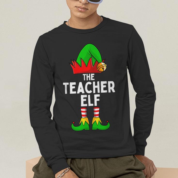 Teacher Elf Matching Family Christmas Women Men Men's Long Sleeve T-Shirt, funny gift Teacher Elf Matching Family Christmas Women Men Men's Long Sleeve T-Shirt, funny gift