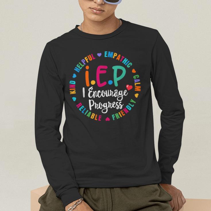 Teacher IEP IEP Encourage Progress Special Education Men's Long Sleeve T-Shirt, funny gift Teacher IEP IEP Encourage Progress Special Education Men's Long Sleeve T-Shirt, funny gift