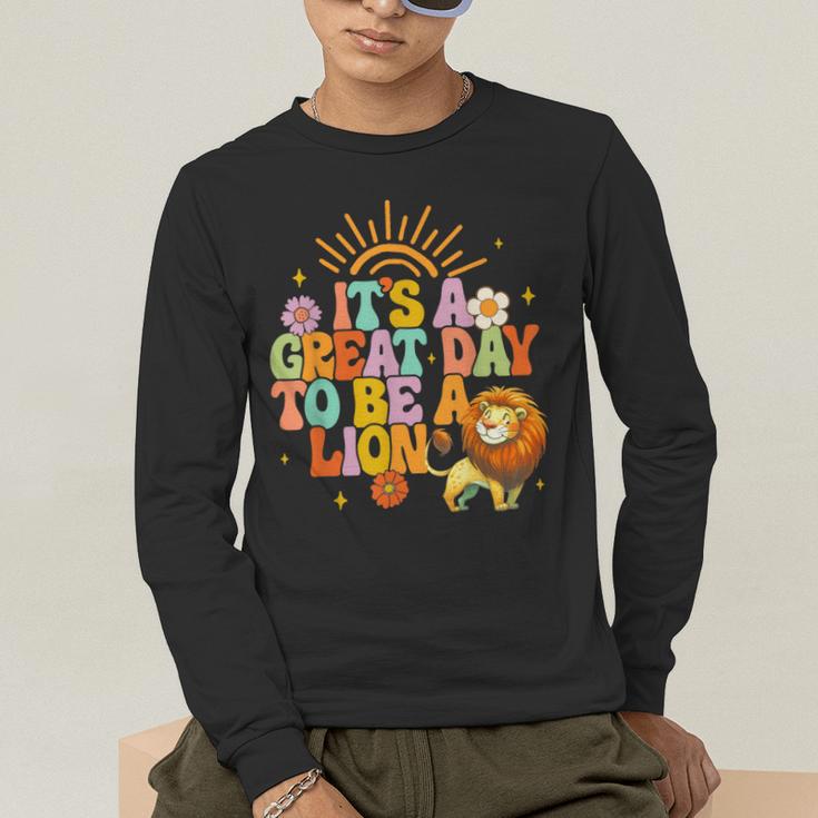 Teacher Life Back To School It's A Great A Day To Be A Lion Men's Long Sleeve T-Shirt, funny gift Teacher Life Back To School It's A Great A Day To Be A Lion Men's Long Sleeve T-Shirt, funny gift