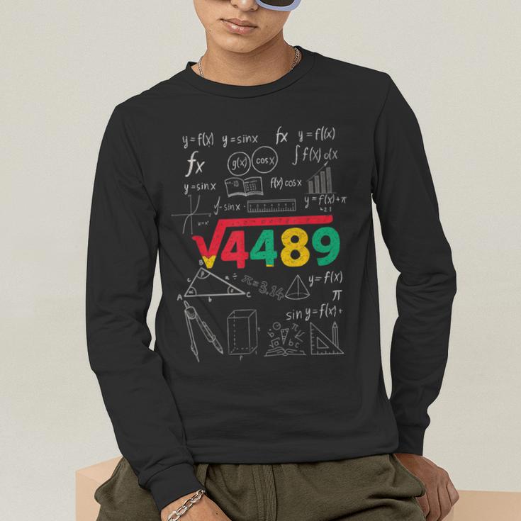 Teacher Math 67 Meme Square Root 4489 Slang Six Seven Men's Long Sleeve T-Shirt, funny gift Teacher Math 67 Meme Square Root 4489 Slang Six Seven Men's Long Sleeve T-Shirt, funny gift