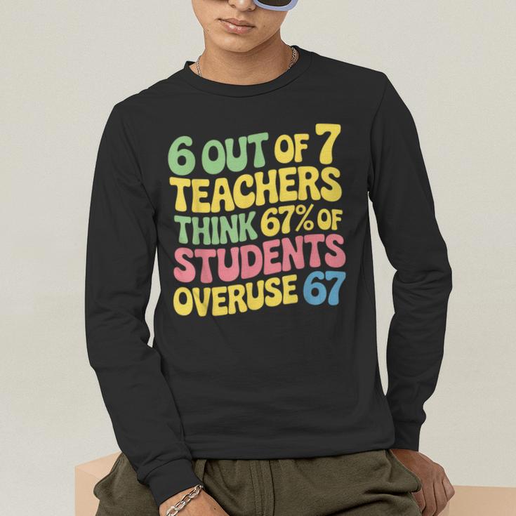Teacher Overuse 67 Teacher Men's Long Sleeve T-Shirt, funny gift Teacher Overuse 67 Teacher Men's Long Sleeve T-Shirt, funny gift