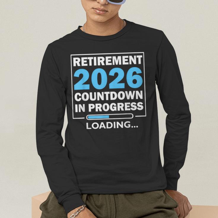 Teacher Retirement Class Of 2026 Loading Retired Men's Long Sleeve T-Shirt, funny gift Teacher Retirement Class Of 2026 Loading Retired Men's Long Sleeve T-Shirt, funny gift