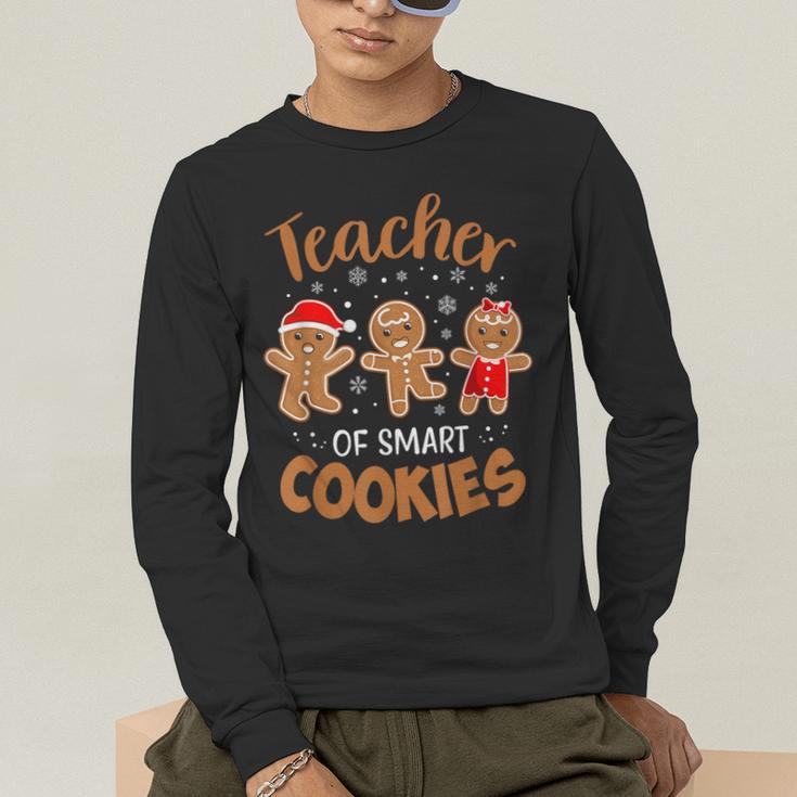Teacher Of Smart Cookies Gingerbread Christmas Teacher Cute Men Women Kids Men's Long Sleeve T-Shirt, funny gift Teacher Of Smart Cookies Gingerbread Christmas Teacher Cute Men Women Kids Men's Long Sleeve T-Shirt, funny gift