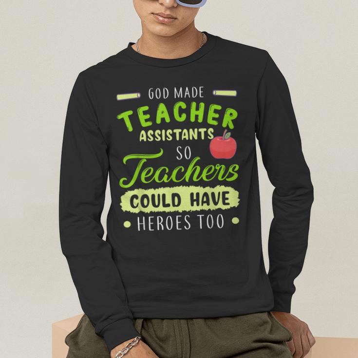 Teacher Teaching Assistant Aide Hero Men's Long Sleeve T-Shirt, funny gift