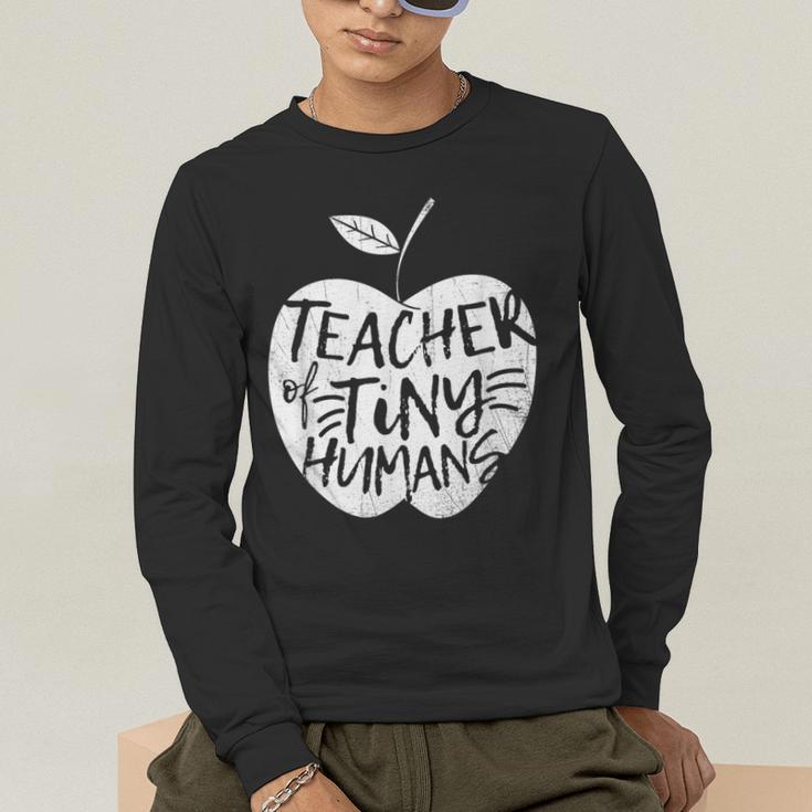 Teacher Of Tiny Humans Preschool Kindergarten Teacher Men's Long Sleeve T-Shirt, funny gift Teacher Of Tiny Humans Preschool Kindergarten Teacher Men's Long Sleeve T-Shirt, funny gift