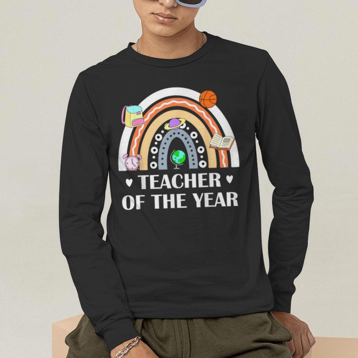 Teacher Of The Year Best Teacher Ever Men Women Men's Long Sleeve T-Shirt, funny gift