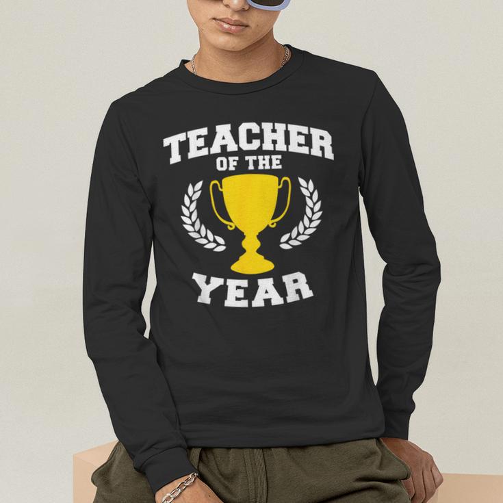 Teacher Of The Year For Men Women Men's Long Sleeve T-Shirt, funny gift Teacher Of The Year For Men Women Men's Long Sleeve T-Shirt, funny gift