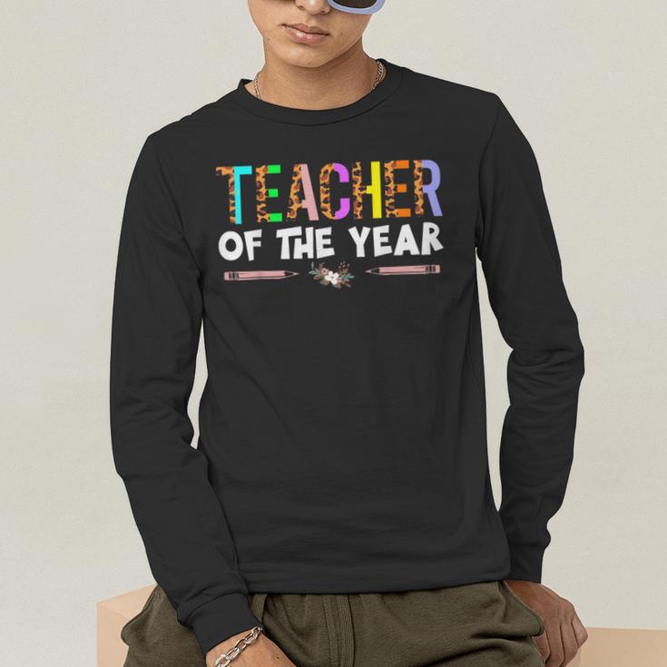 Teacher Of The Year Party Teacher Appreciation Men's Long Sleeve T-Shirt, funny gift