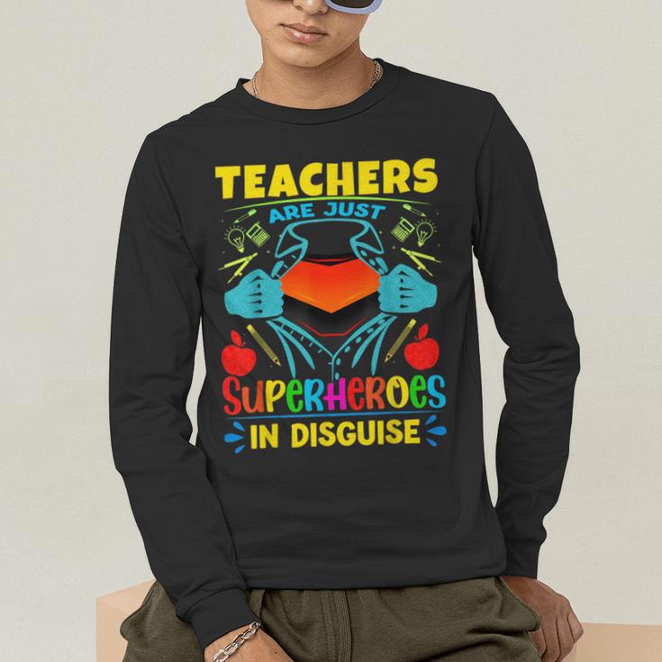 Teachers Are Superheroes – Fun Appreciation Men's Long Sleeve T-Shirt, funny gift Teachers Are Superheroes – Fun Appreciation Men's Long Sleeve T-Shirt, funny gift