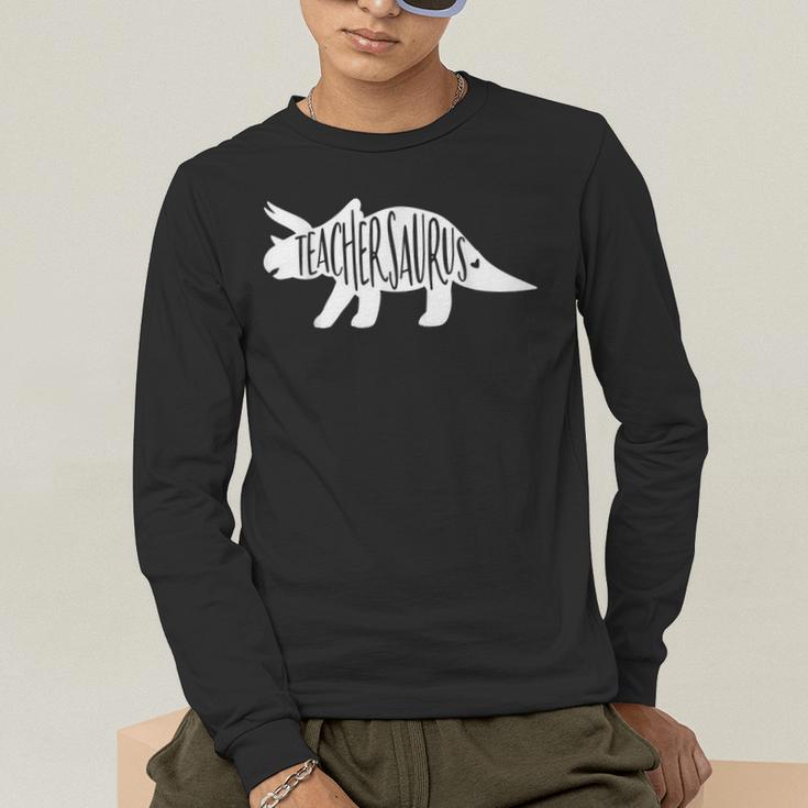 Teachersaurus Like A Normal Teacher Awesome Dinosaur Teacher Men Women Girls Kids Men's Long Sleeve T-Shirt, funny gift Teachersaurus Like A Normal Teacher Awesome Dinosaur Teacher Men Women Girls Kids Men's Long Sleeve T-Shirt, funny gift