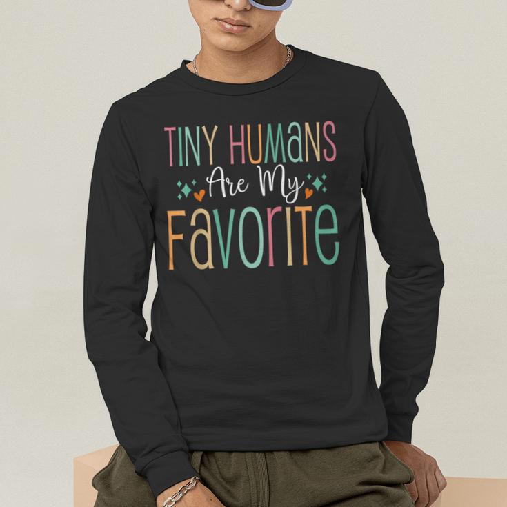 Teaching Preschool Teacher Tiny Humans Are My Favorite Men's Long Sleeve T-Shirt, funny gift Teaching Preschool Teacher Tiny Humans Are My Favorite Men's Long Sleeve T-Shirt, funny gift