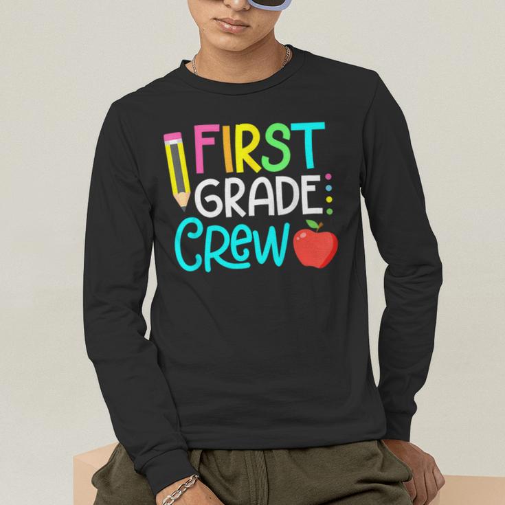 Team 1st Grade Crew Back To School 1st Grade Teacher Kids Men's Long Sleeve T-Shirt, funny gift Team 1st Grade Crew Back To School 1st Grade Teacher Kids Men's Long Sleeve T-Shirt, funny gift