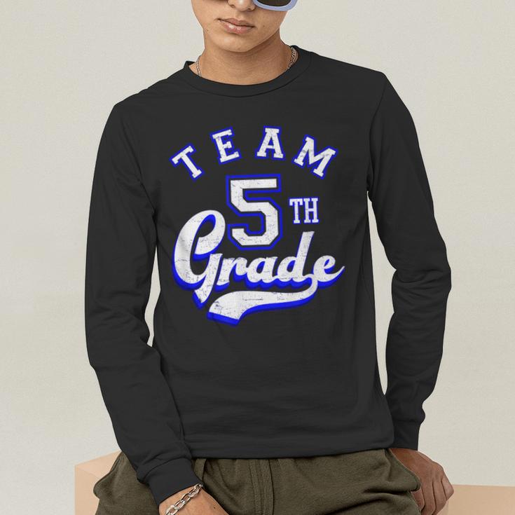 Team 5th Grade Fifth For Teacher Or Students Men's Long Sleeve T-Shirt, funny gift