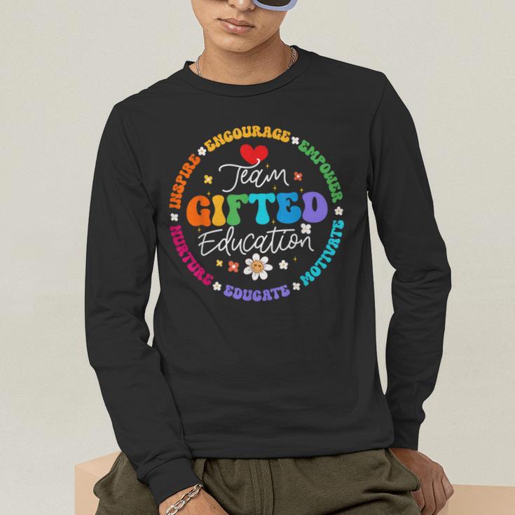 Team Ed Education Teacher Appreciation Back To School Men's Long Sleeve T-Shirt, funny gift Team Ed Education Teacher Appreciation Back To School Men's Long Sleeve T-Shirt, funny gift
