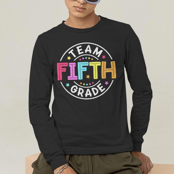 Team Fifth Grade Teacher Back To School 5th Grade Squad Kids Men's Long Sleeve T-Shirt, funny gift Team Fifth Grade Teacher Back To School 5th Grade Squad Kids Men's Long Sleeve T-Shirt, funny gift