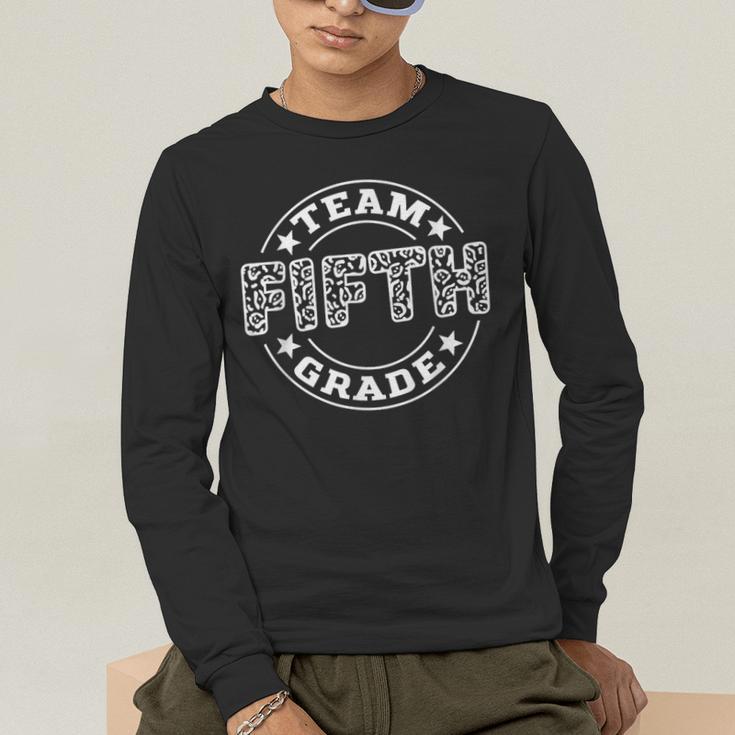 Team Fifth Grade Teacher Student Squad Team 5th Grade School Men's Long Sleeve T-Shirt, funny gift Team Fifth Grade Teacher Student Squad Team 5th Grade School Men's Long Sleeve T-Shirt, funny gift
