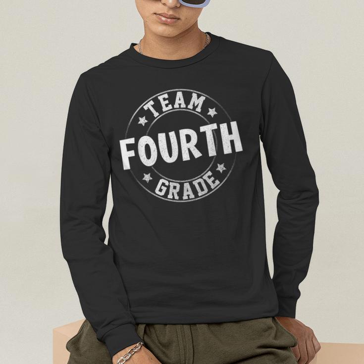 Team Fourth Grade Teacher Student Back To School 4th Grade Men's Long Sleeve T-Shirt, funny gift Team Fourth Grade Teacher Student Back To School 4th Grade Men's Long Sleeve T-Shirt, funny gift