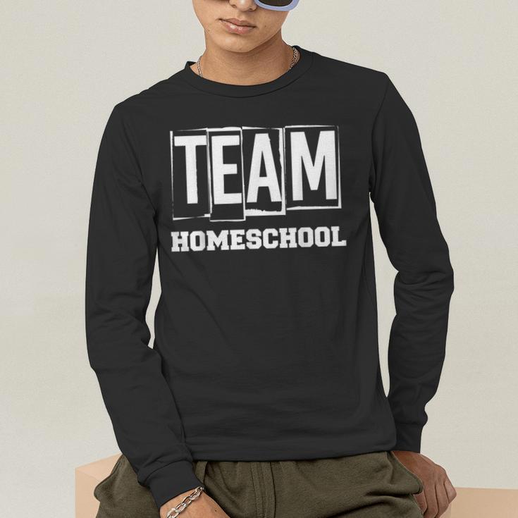 Team Homeschool Homeschooler Homeschooling Teacher Mom Kids Men's Long Sleeve T-Shirt, funny gift Team Homeschool Homeschooler Homeschooling Teacher Mom Kids Men's Long Sleeve T-Shirt, funny gift